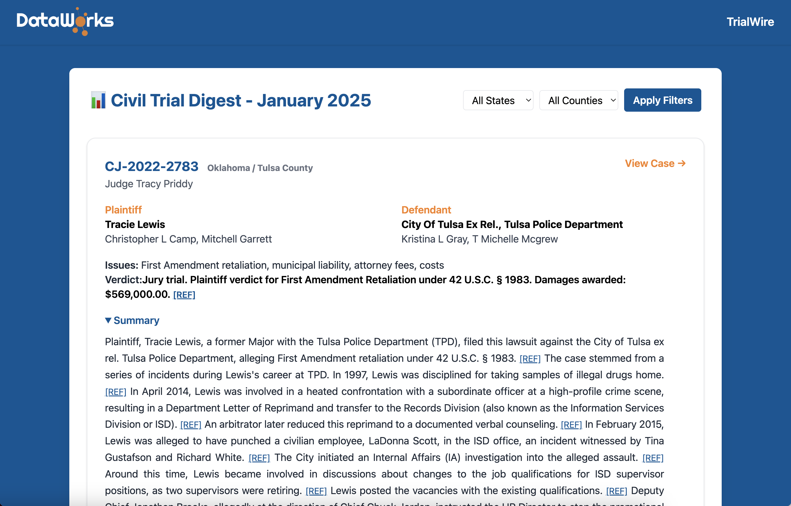 TrialWire Screenshot